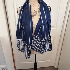 Long Bill Blass Silk Scarf